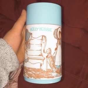 Antique holly hobbie thermos